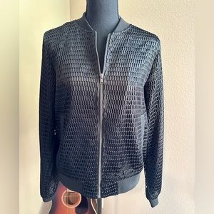 Bomber Jacket with netting detail